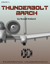 Thunderbolt March Concert Band sheet music cover